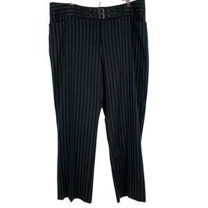 LANE BRYANT LB Collection Womens Pants Plus Size 20 Gray Black Striped $69